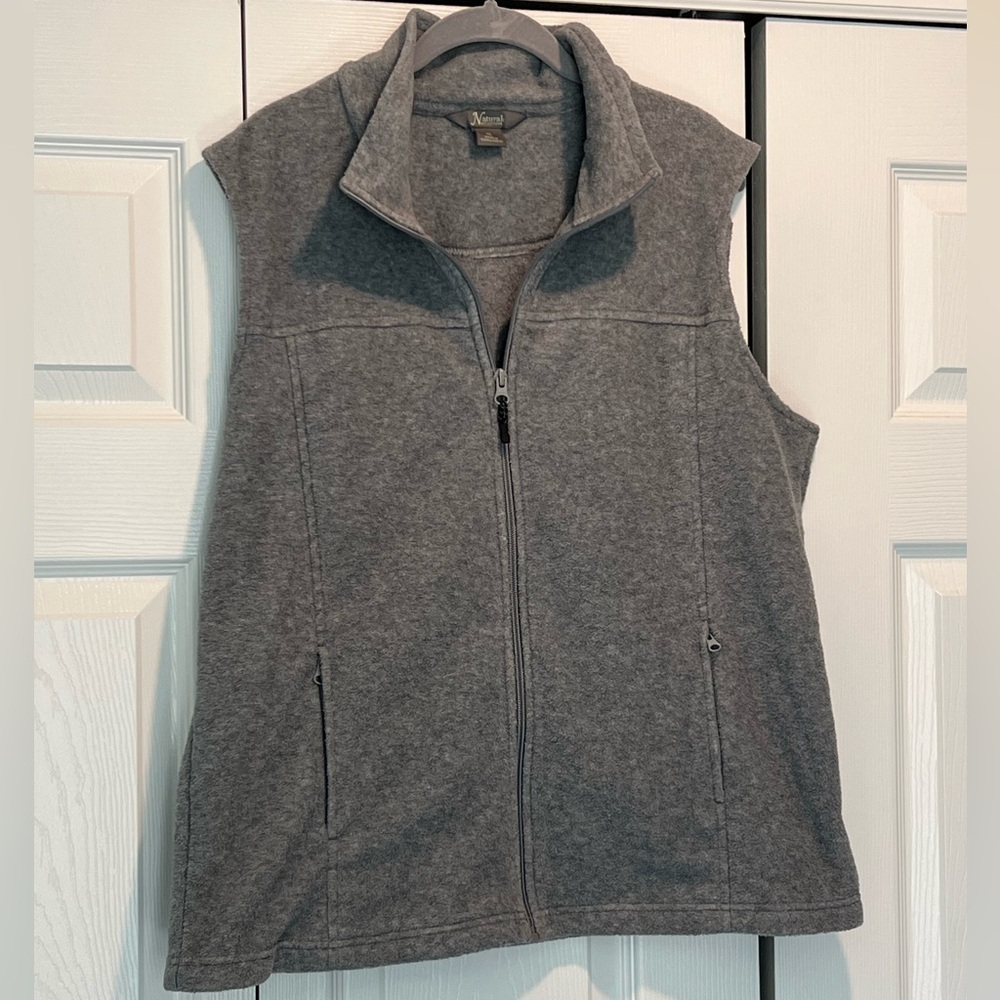 🍊Natural Reflections Gray Fleece Vest XL🍊